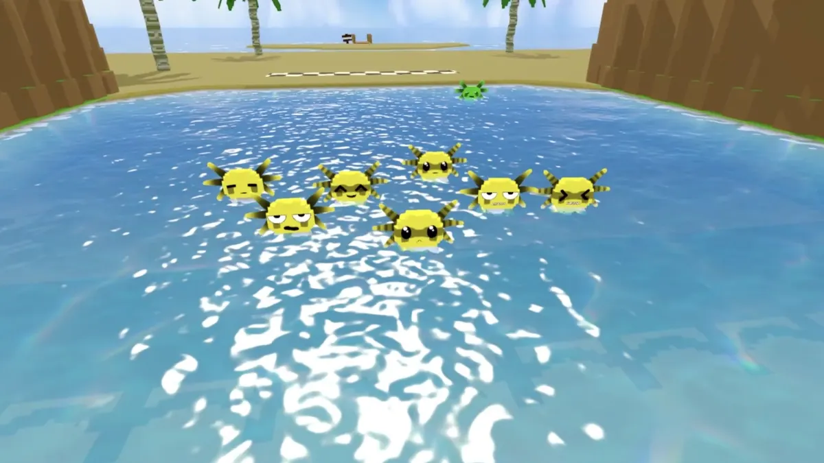 Voxelotl Garden game preview